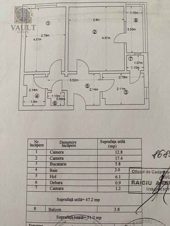 APARTAMENT 2 CAMERE - DECOMANDAT  -2 minute METROU DRISTOR
