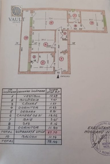 Apartament 3 camere - Pantelimon 