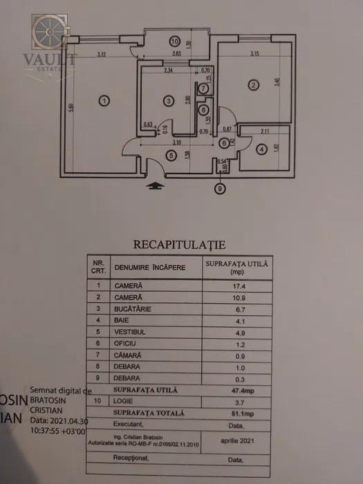 Apartament 2 camere Crangasi