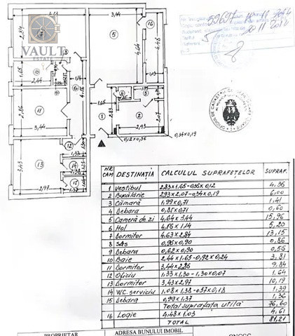 Apartament 4 camere -81,21 Mp-Nicolae Grigorescu-Salajan 