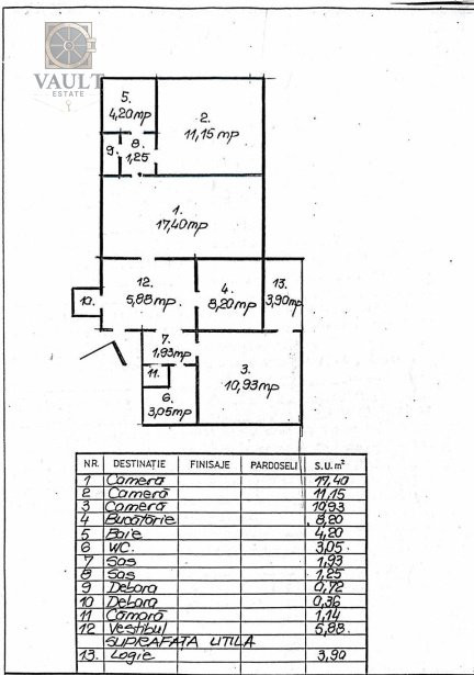 Apartament 3 camere-70mp-RENOVAT-MUTARE IMEDIATA