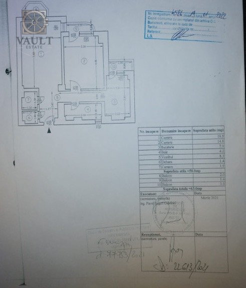 Apartament 2 camere -ETAJ 3 - BULEVARDUL UNIRII 