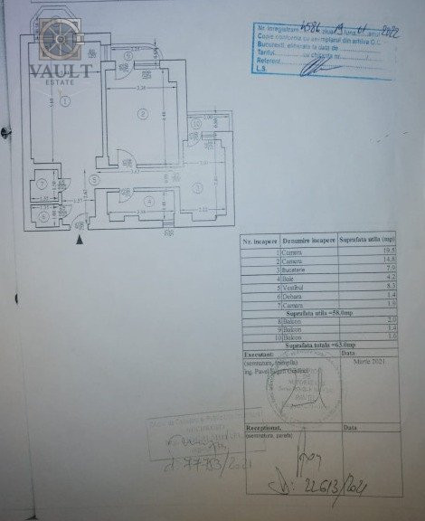 Apartament 2 camere -ETAJ 3 - BULEVARDUL UNIRII 