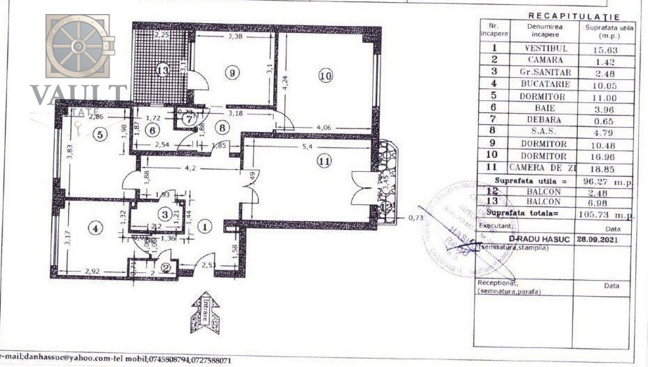 4 CAMERE - ETAJ 1 - VEDERE FANTANI