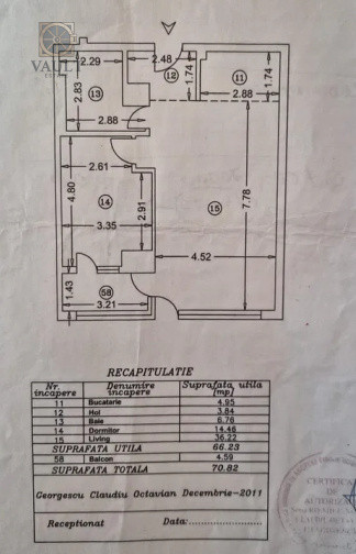 apartament 2 camere-71 MP- Calea Vitan