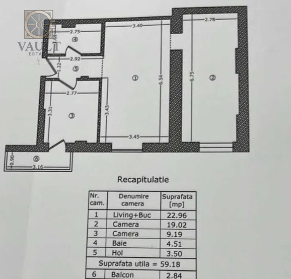 Apartament 3 camere - BLOC 2022 - zona VIILOR 