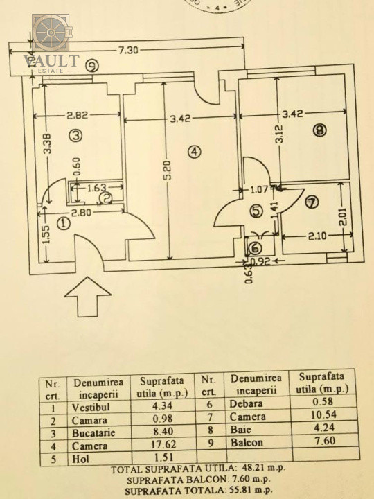 APARTAMENT 2 CAMERE - ETAJUL 3 - PARCUL TINERETULUI