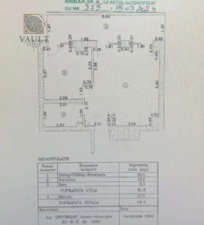 Apartament 2 camere - TERASA 18 MP -  CORTINA 126 