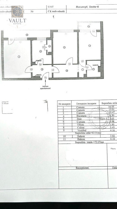 APARTAMENT 3 CAMERE -ETAJ 4 - METROU GORJULUI