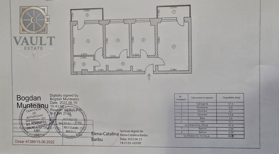 Apartament 3 camere - langa Universitatea Tehnica de Constructii - Lacul Tei 