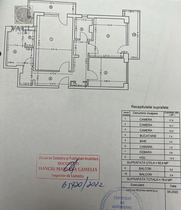 Apartament 3 camere Decomandat-Doamna Ghica-Parcul Plumbuita-Vedere libera