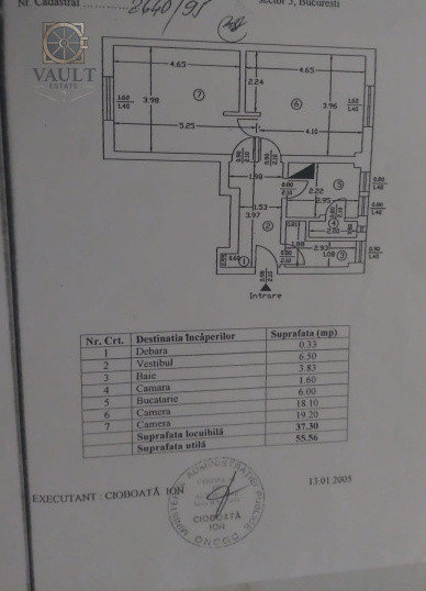 APARTAMENT 2 CAMERE-RAHOVA-CENTRALA-REABILITAT-PARCARE