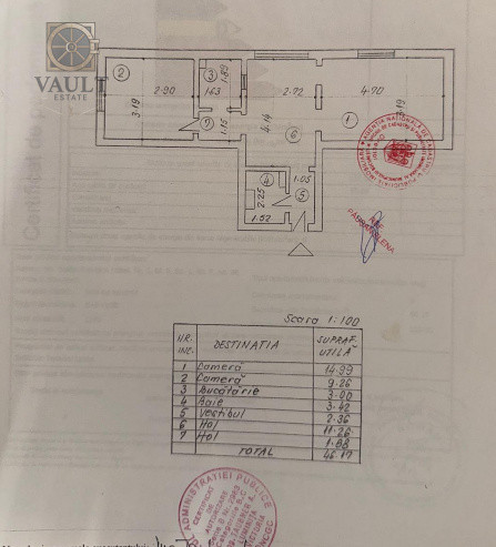 Apartament 2 camere -Dristor -Centrala Proprie 