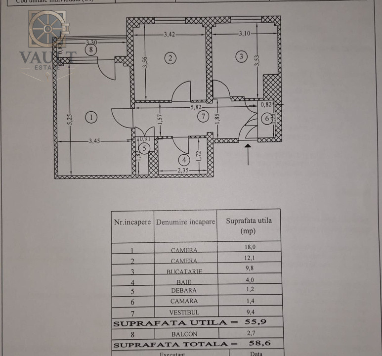 2 CAMERE - DECOMANDAT - ETAJ 1 - BALADEI - TINERETULUI