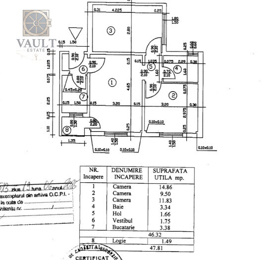 Apartament 3 camere - BLOC ANVELOPAT - zona GIURGIULUI 