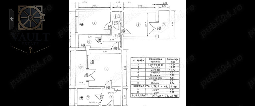 Apartament 3 camere Gorjului-Piata Gorjului