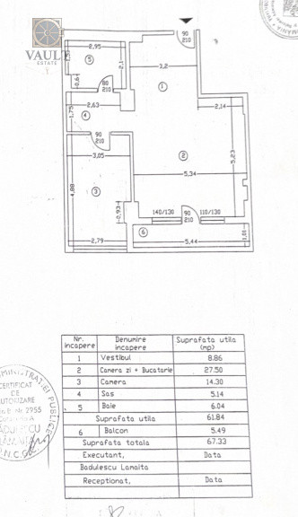 Apartament 2 camere -67.33mp- Nicolae Grigorescu 