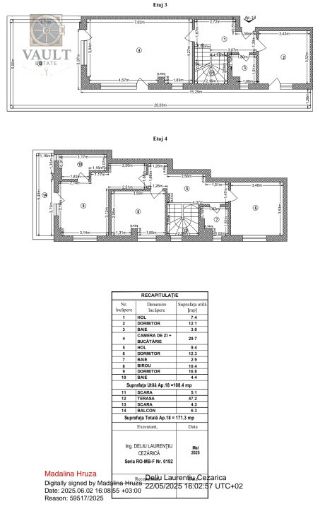 Penthouse 5 camere - Bloc Nou - Theodor Pallady