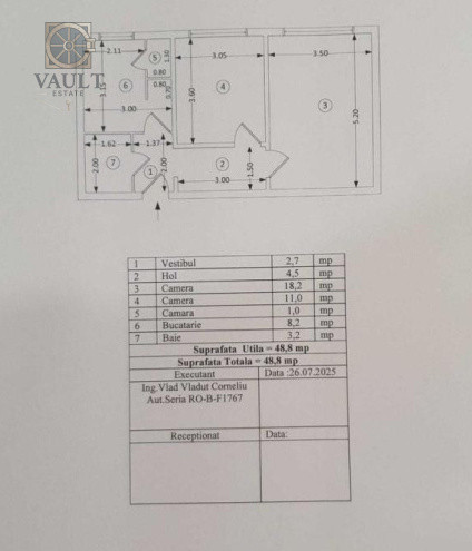 Apartament cu 2 camere Titan-Auchan Titan