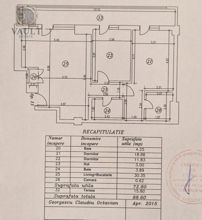 Apartament 3 camere Baneasa