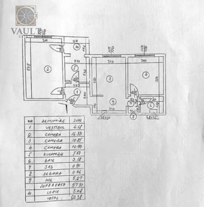 Apartament 3 camere Crangasi-Giulesti-Renovat