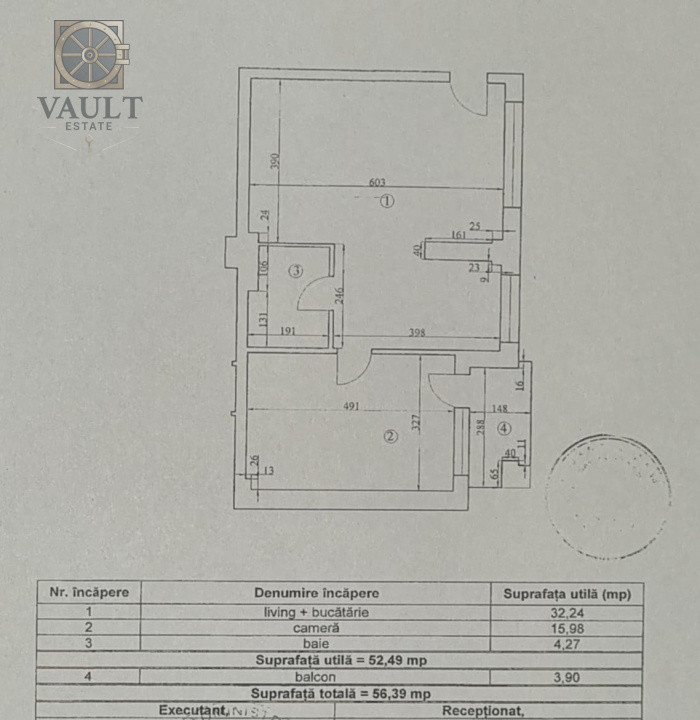 Apartament 2 camere -56.39mp- Theodor Pallady 