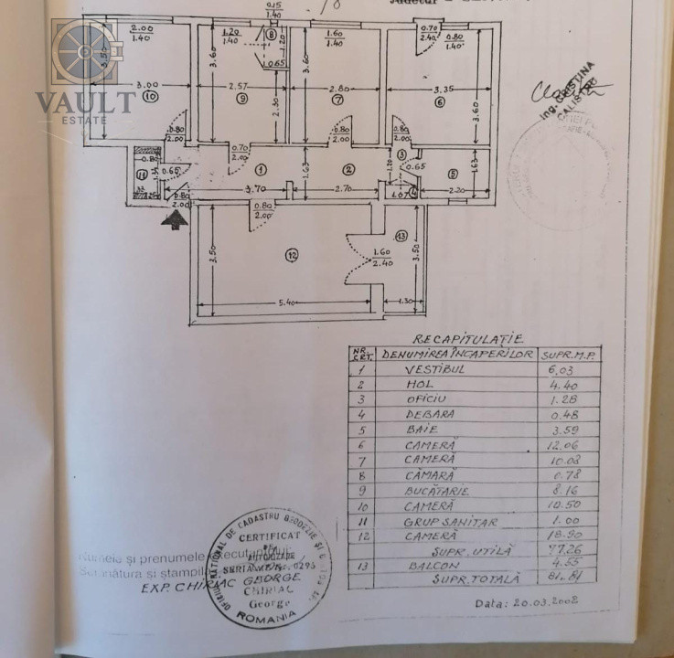Apartament 4 camere - 81,81mp -Titan 