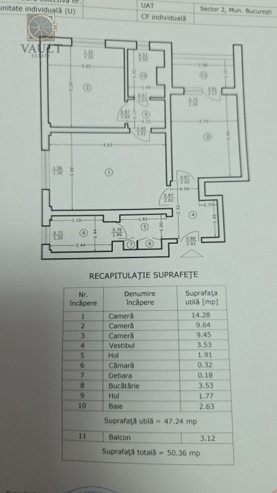 3 Camere - DECOMANDAT - MOBILAT/UTILAT - CF2 - Lacul Tei 