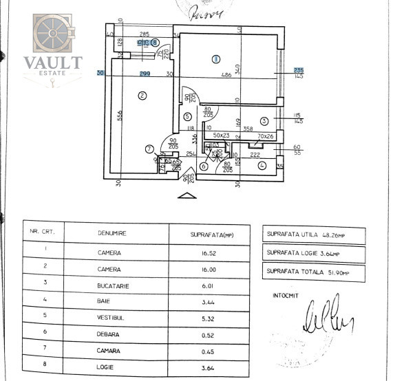 Apartament 2 camere - DECOMANDAT - zona BERCENI / EMIL RACOVITA 