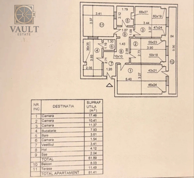 Apartament 3 camere - Maria Curie - Brancoveanu