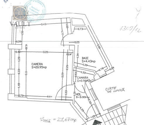 Garsoniera - LUX - zona UNIVERSITATE 