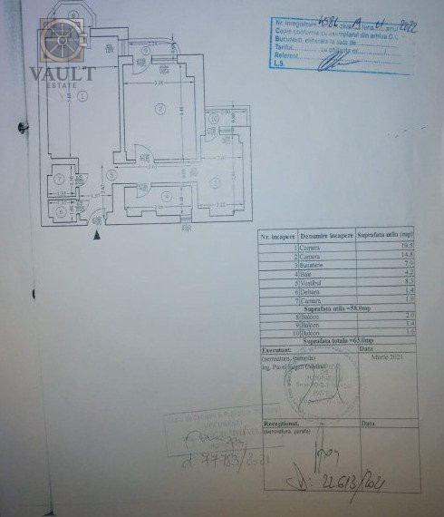 Apartament 2 camere -ETAJ 3 - BULEVARDUL UNIRII 