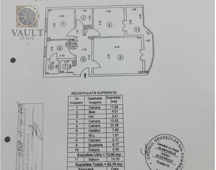 3 CAMERE DECOMANDAT - PIATA UNIRII