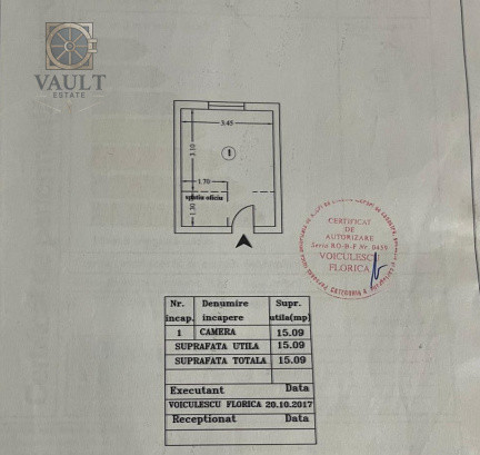 Garsoniera -15mp- Fizicienilor 