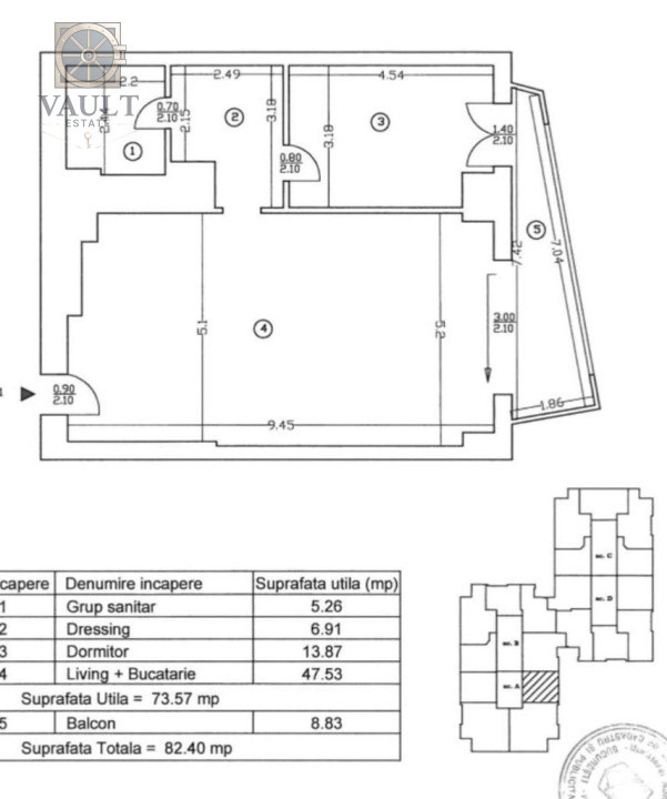 Apartament 2 camere - Metrou Pipera - UpGround