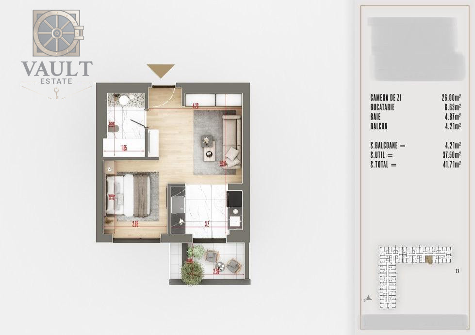 GARSONIERA-COMPLEX REZIDENTIAL PREMIUM-COMISION 0% -THEODOR PALLADY