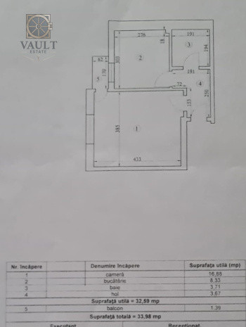 Garsoniera - 34 mp - Imobil 2015- Trapezului -7 min metrou 1 Decembrie