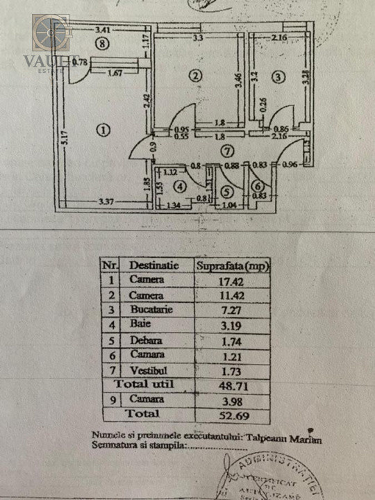 2 camere decomandat - 5 minute metrou Nicolae Grigorescu 