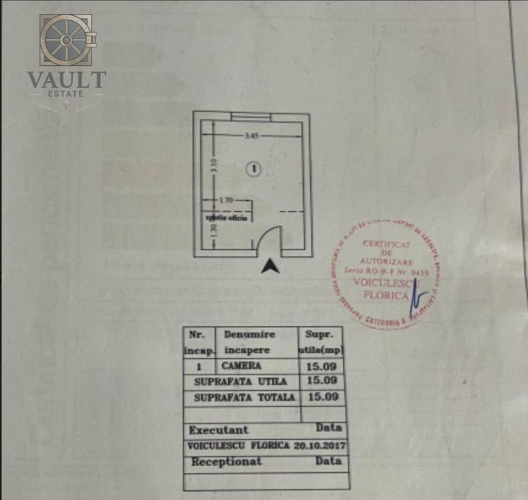 Garsoniera -15 mp - Fizicienilor - et.1