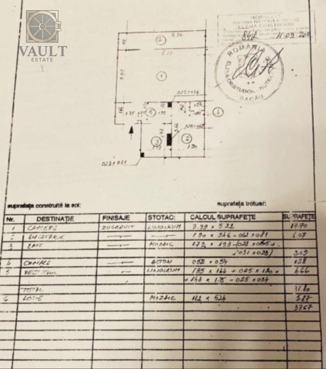 Garsoniera 37 mp - etaj 1/4 - 7 minute metrou Crangasi