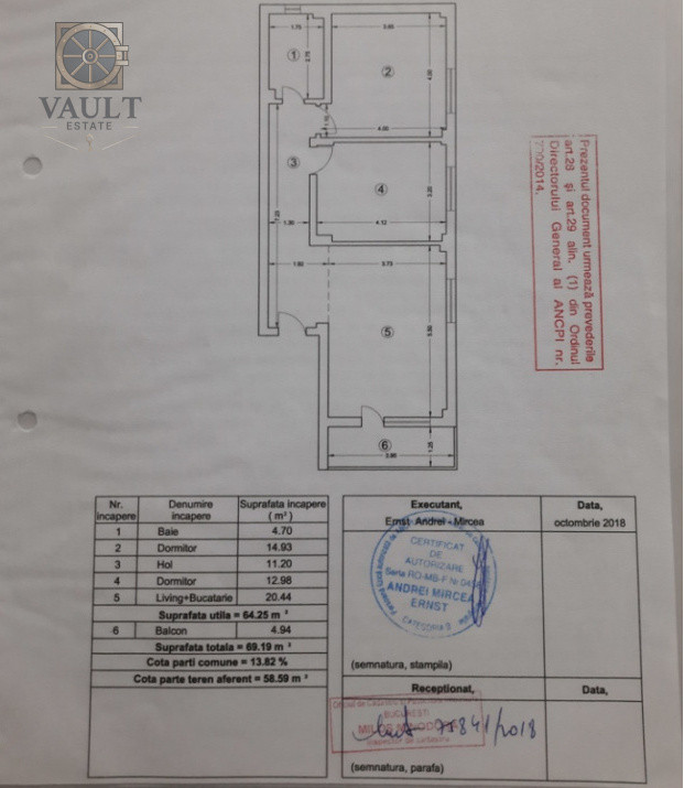 Apartament 3 camere - et.1/2 - zona Nicolae Grigorescu