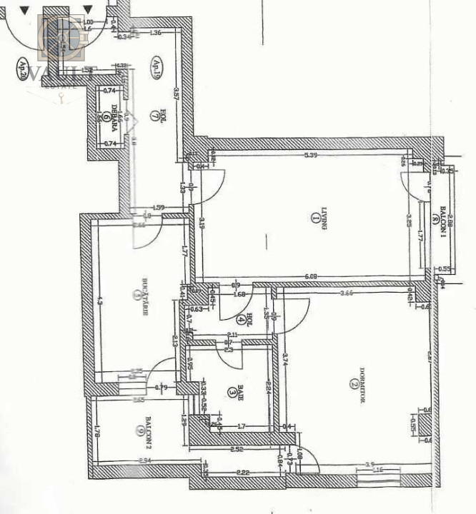 Apartament 2 camere - 80 mp - Parcul Teilor