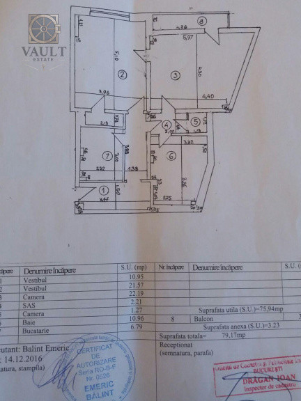 Apartament 3 camere - Piata Romana - Risc seismic 1
