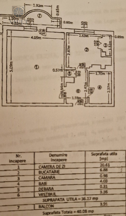 Garsoniera - 40 mp - 5 minute metrou Brancoveanu