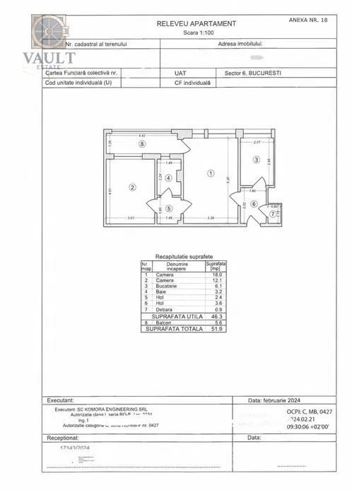 Apartament 2 camere - 3 minute metrou Lujerului
