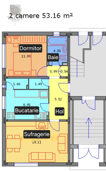 Apartament 2 camere-Centrala Proprie -  Metrou Aurel Vlaicu 