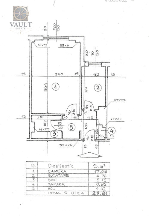 Garsoniera -LA CHEIE - zona TINERETULUI 