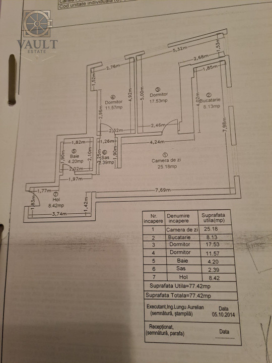 Apartament 3 camere - 2016 - Parc Sebastian