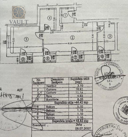Apartament 2 camere-4 balcoane -7 minute de metrou 1 Decembrie 1918 