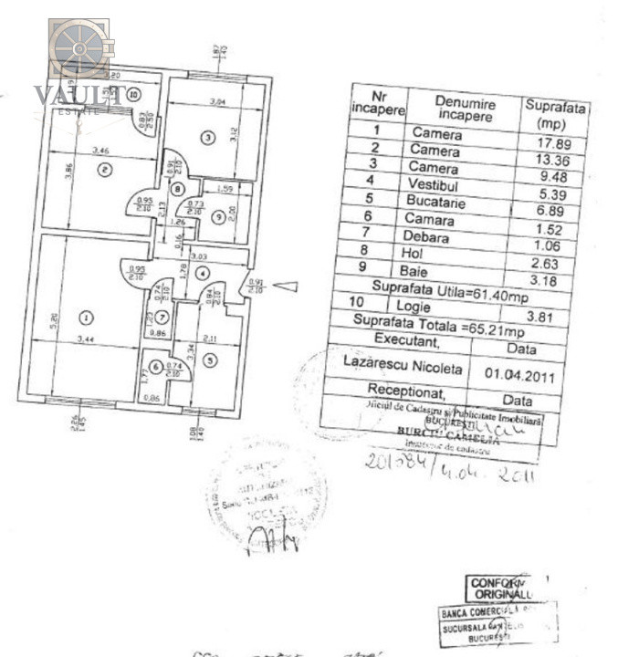 Apartament 3 camere-10 minute metrou 1 Decembrie 1918 